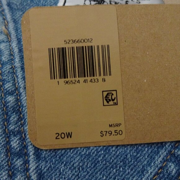 Levi's Shortalls Women's Plus 20W Denim Bib Overalls Cowgirl Festival Country - Picture 7 of 10